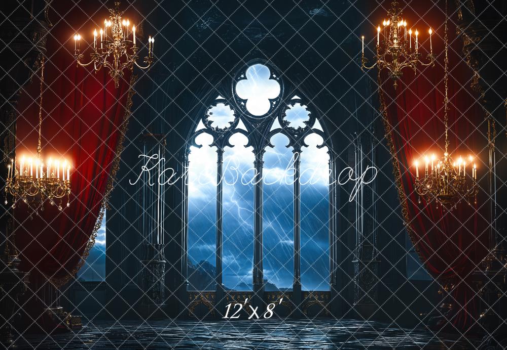 Kate Fleece Halloween Arch Backdrop Designed by Emetselch