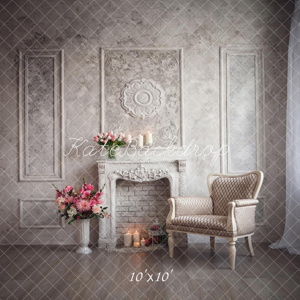 Kate Living Room Wall Backdrops indoor castle Building Wedding for Photography - Kate Backdrop AU