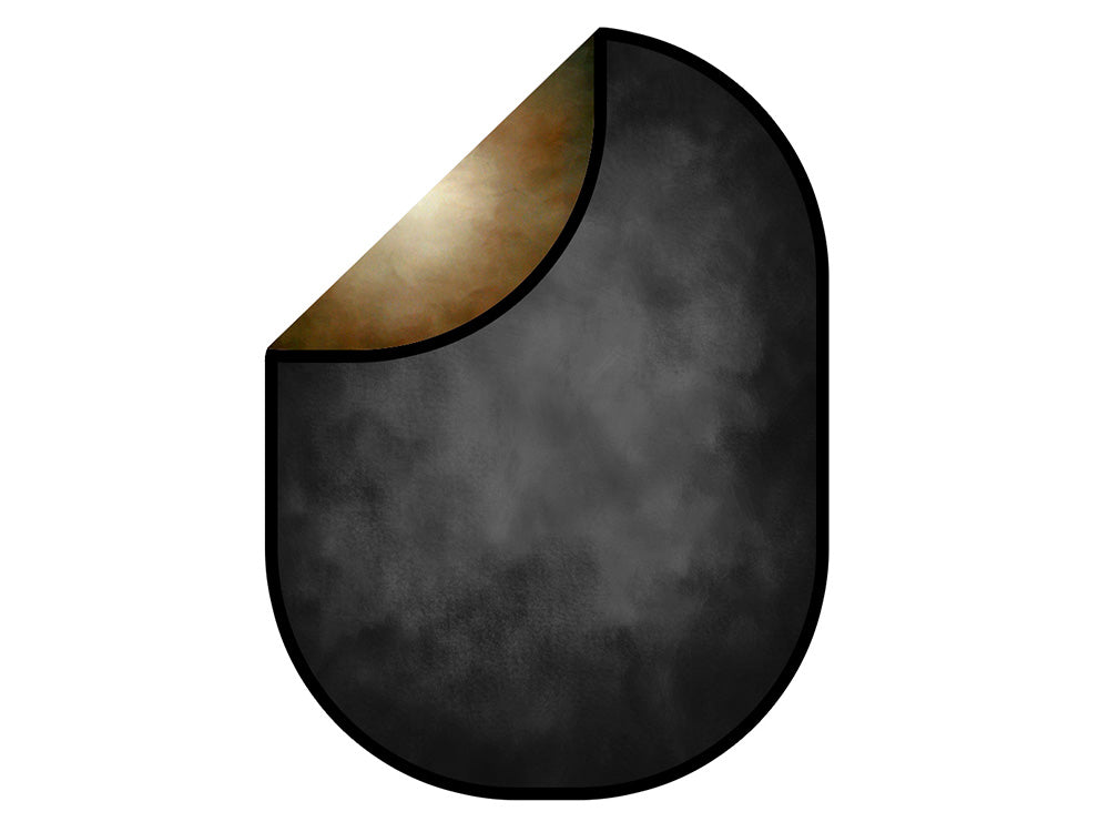 Kate Brown/Black Gray Abstract Collapsible Backdrop Photography 5X6.5ft(1.5x2m) - Kate Backdrop AU
