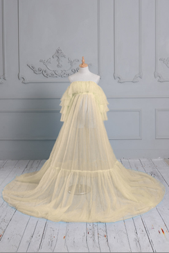 Kate Tubeless Mesh Maternity Photoshoot Dress - Kate Backdrop AU