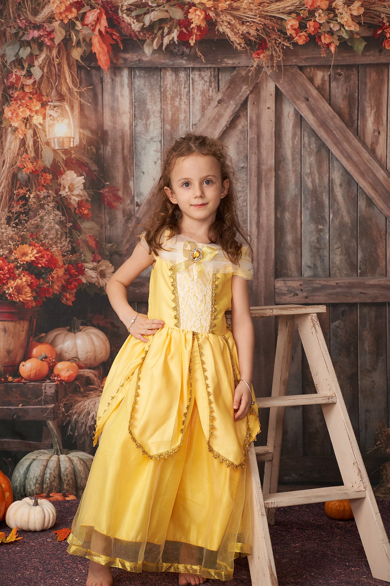 Kate Autumn Leaves Retro Barn Backdrop Designed by Emetselch - Kate Backdrop AU