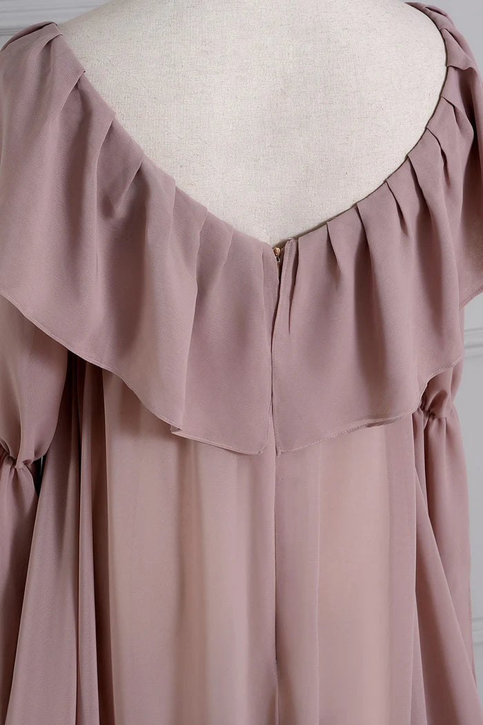 Kate Chiffon Tail Pregnant Women's Skirt Maternity Photoshoot Dress - Kate Backdrop AU