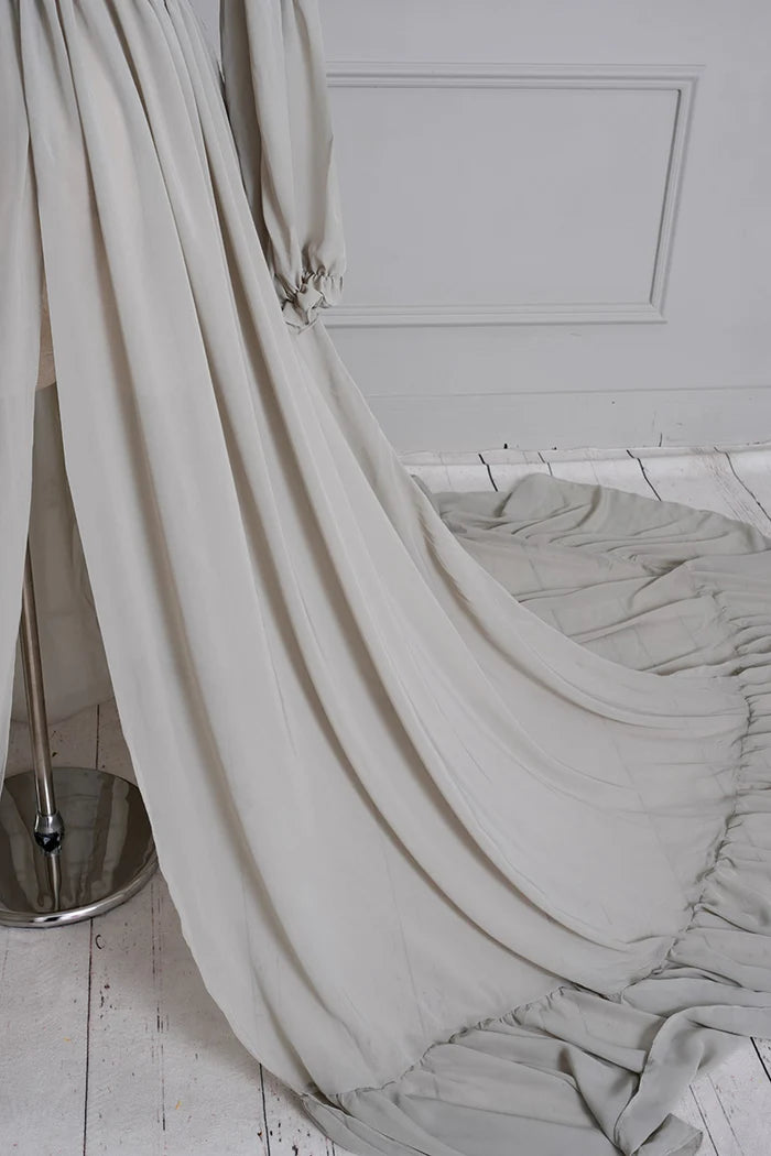 Kate Long Sleeve Chiffon Maternity Photoshoot Dress - Kate Backdrop AU