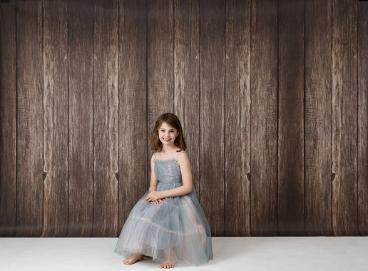 Kate Vinyl Dark Wood Newborn Photography Backdrop Floor - Kate Backdrop AU