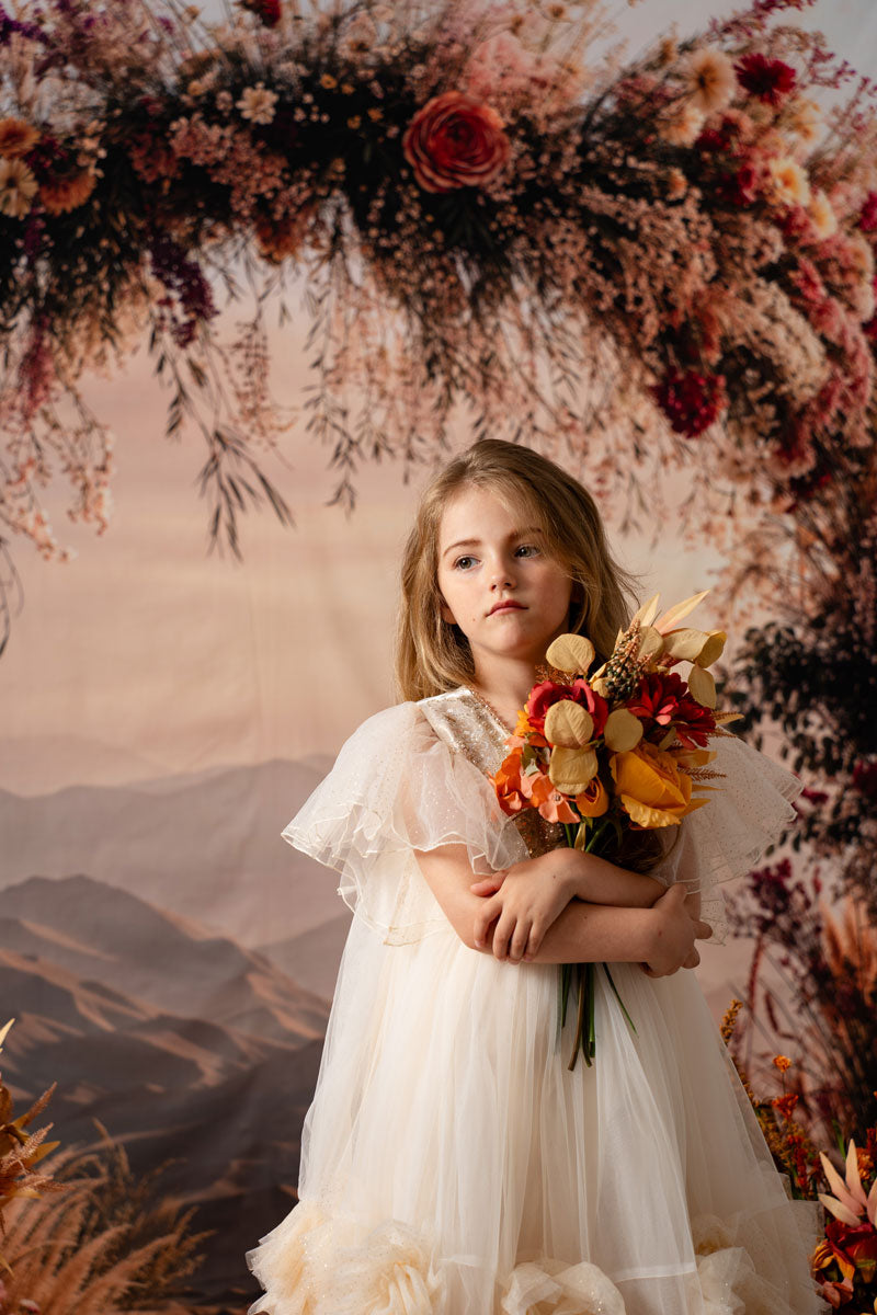 Kate Flower Arch Pampas Grass Backdrop Designed by Emetselch - Kate Backdrop AU