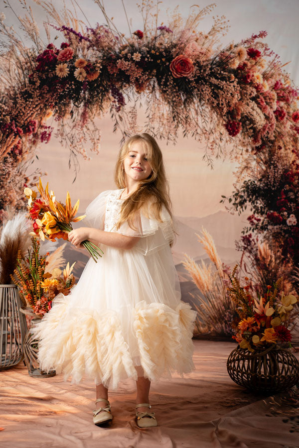 Kate Arch Sand Fall Landscape Fleece Backdrop Designed by Emetselch - Kate Backdrop AU