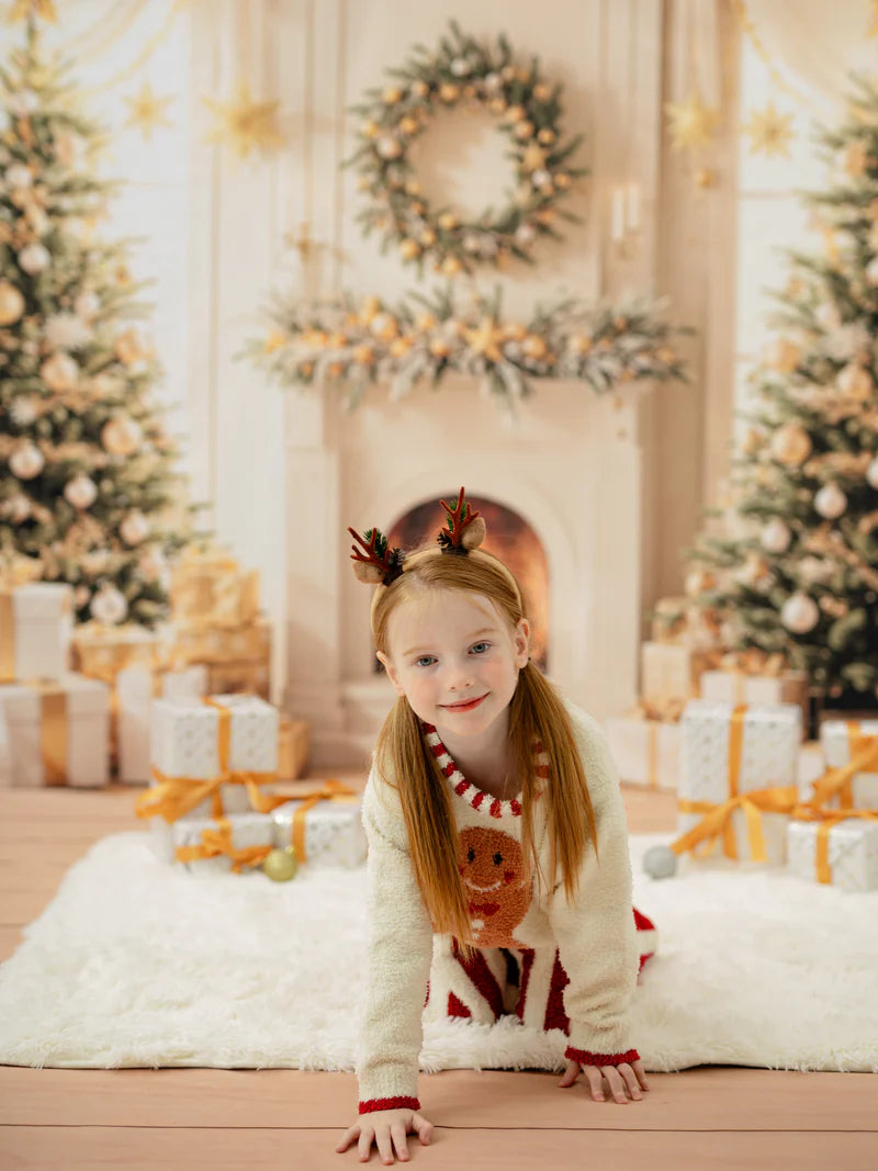 Kate Winter Christmas Tree Gifts Fireplace Photo Kit - Kate Backdrop AU