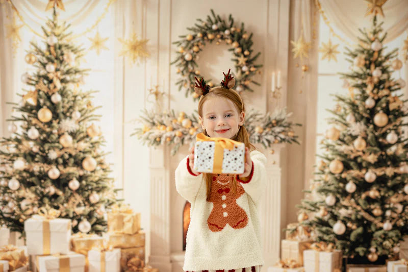 Kate Winter Christmas Tree Gifts Fireplace Photo Kit - Kate Backdrop AU