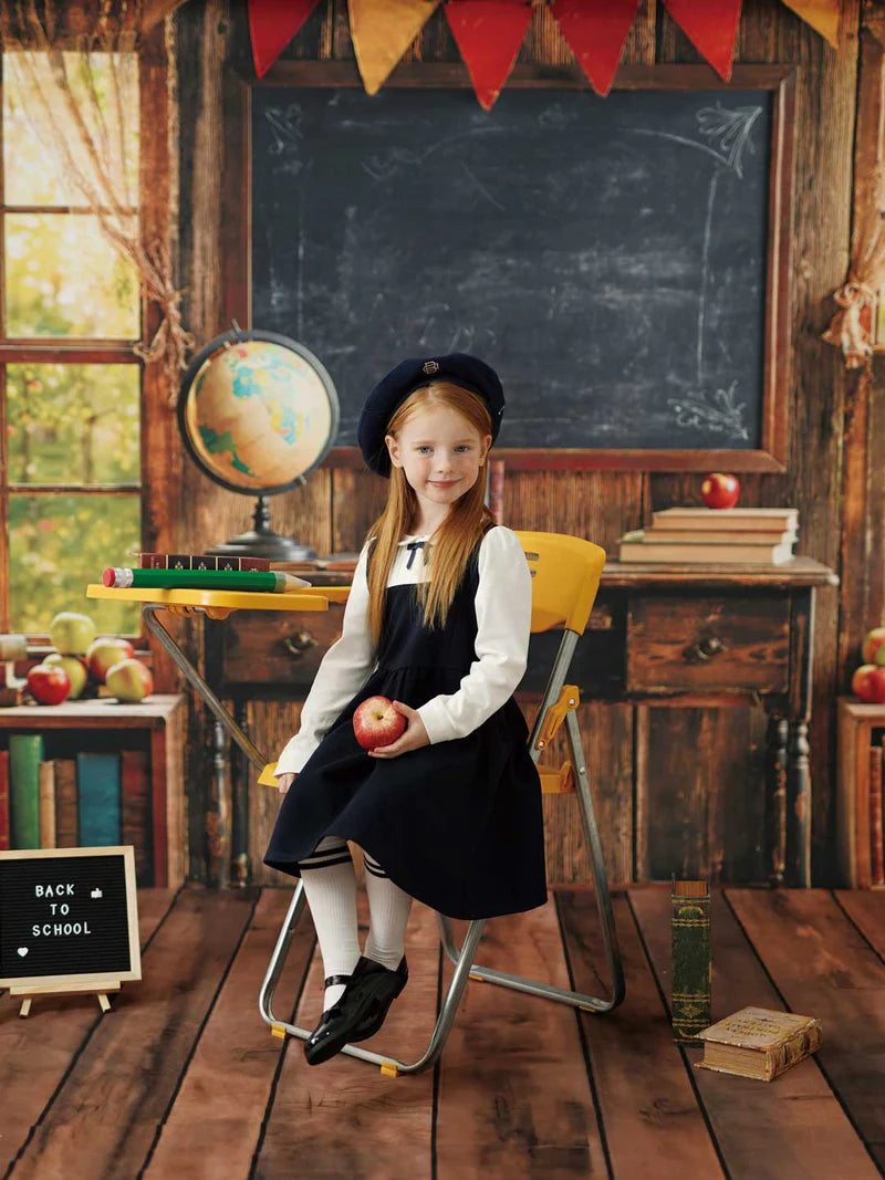 Kate Back to School Chalkboard Globe Photo Kit - Kate Backdrop AU