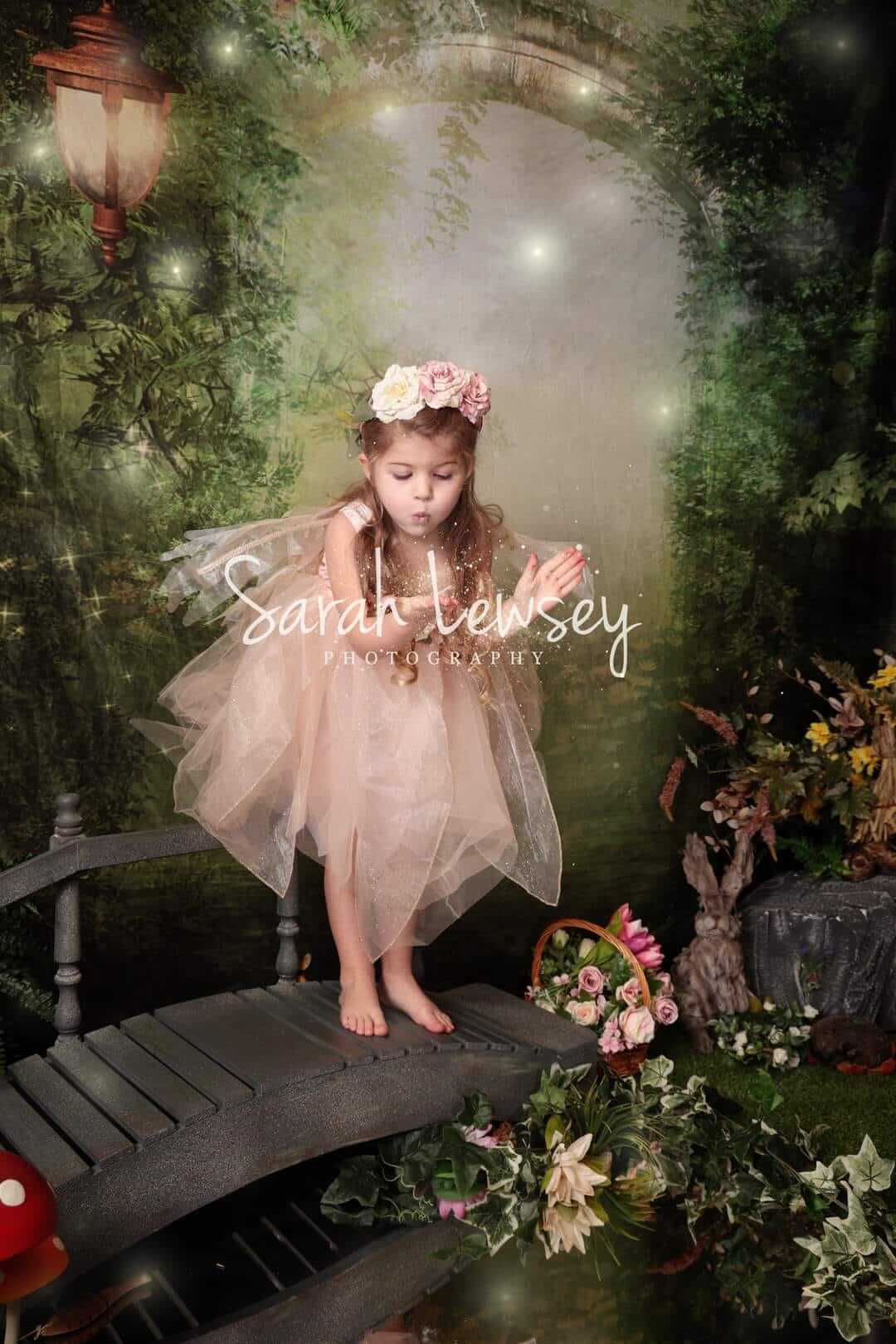 Kate Spring Green Dreamlike Fairytale Backdrops for Photography - Kate Backdrop AU