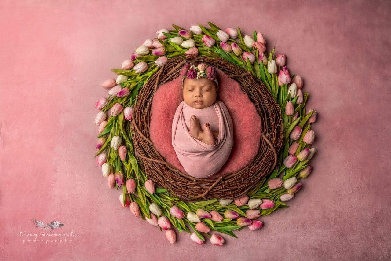 Kate Pink Tones Abstract Texture Fleece Backdrop designed by Veronika Gant - Kate Backdrop AU