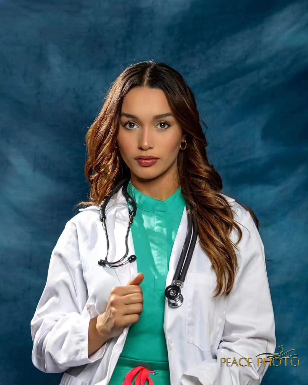 Kate Abstract Navy Blue Textured Backdrop Designed by GQ - Kate Backdrop AU