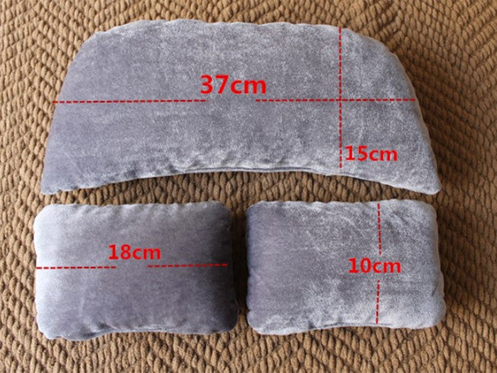 Kate 3 pcs Newborn photography auxiliary props velvet lying Posing pillows - Kate Backdrop AU