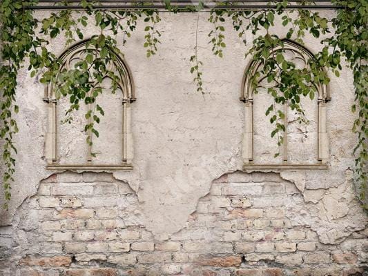 Kate Summer Old Brick Wall with Greenery Backdrop for Photography