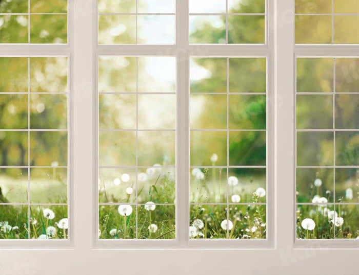 Kate Window Backdrop Spring Garden Designed by Emetselch - Kate Backdrop AU