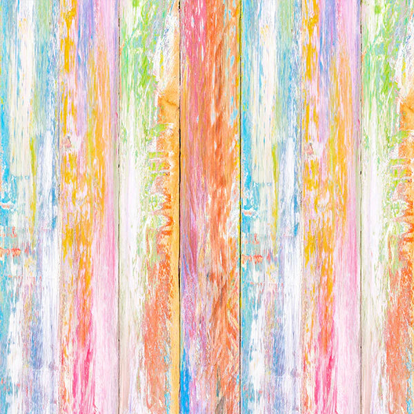 Kate Colorful Wood Board Vinyl Children Photos Backdrop - Kate Backdrop AU