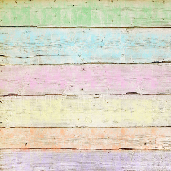 Kate Colorful Wood Newborn Vinyl Baby Photos Backdrop - Kate Backdrop AU