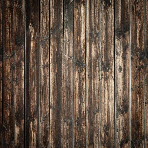 Kate Dark Brown Barn Wood Vinyl Photography Backdrop Floor - Kate Backdrop AU