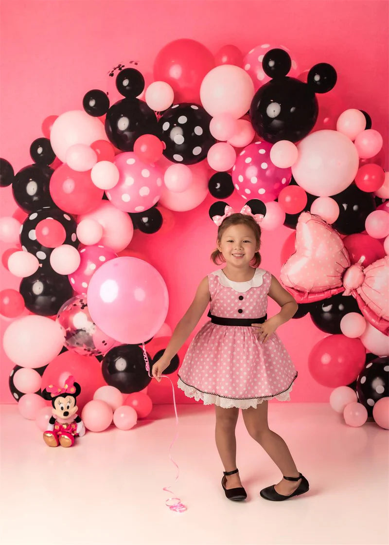 Kate Pink Balloon Arch Backdrop Cake Smash Designed by Mandy Ringe Photography - Kate Backdrop AU