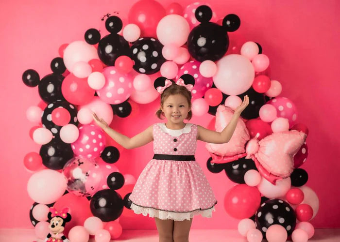 Kate Pink Balloon Arch Backdrop Cake Smash Designed by Mandy Ringe Photography - Kate Backdrop AU