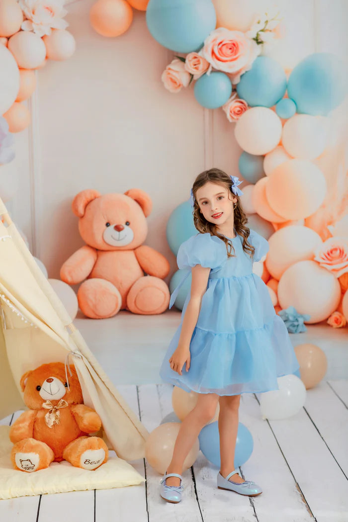 Kate Blue Kids Dress for Photography - Kate Backdrop AU