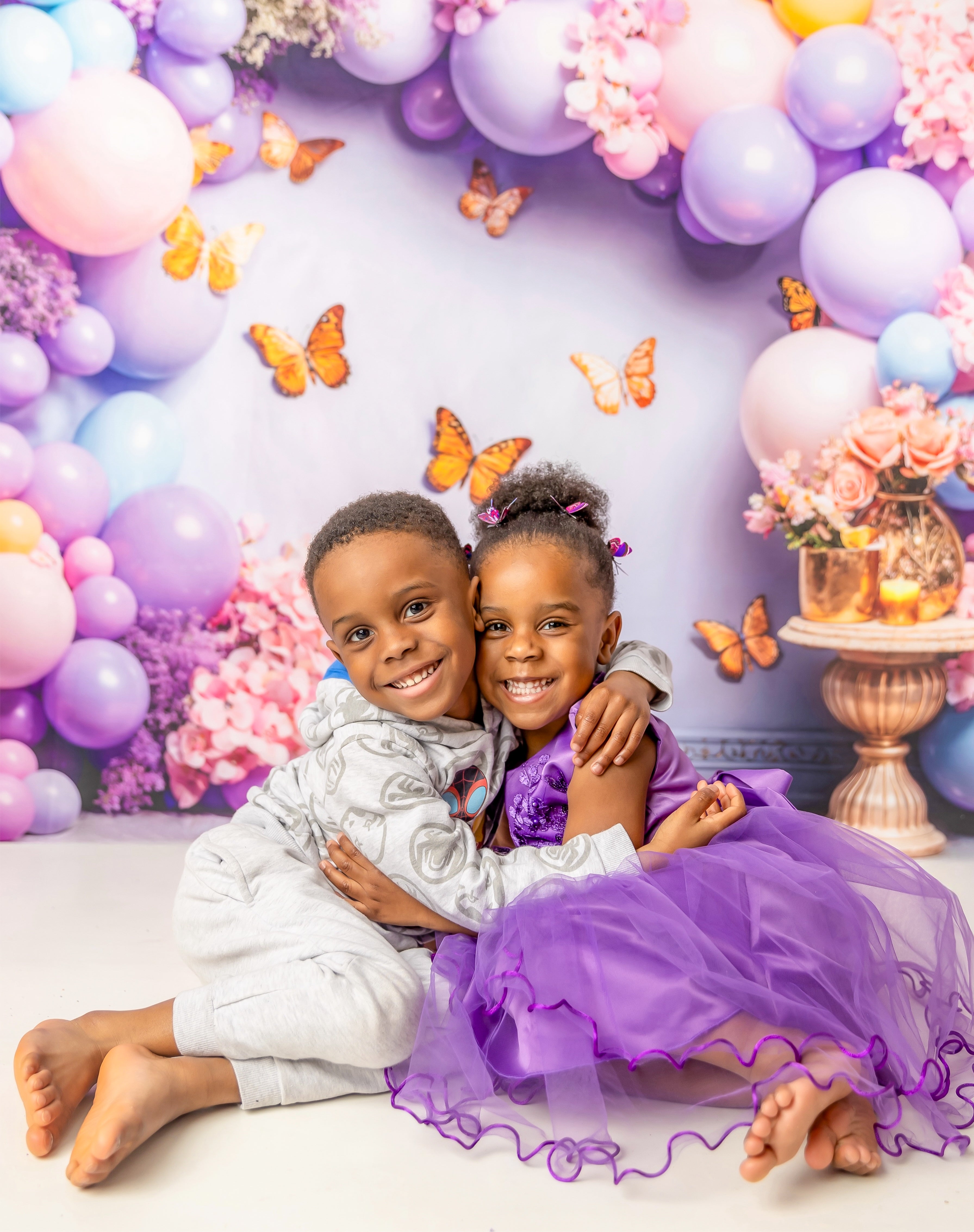 Kate Colorful Balloon Butterfly Wall Backdrop Designed by Chain Photography - Kate Backdrop AU