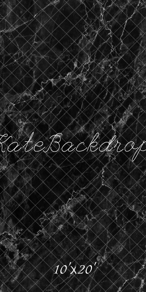 Kate Dark Black Marble Stone Texture Backdrop for Photography - Kate Backdrop AU