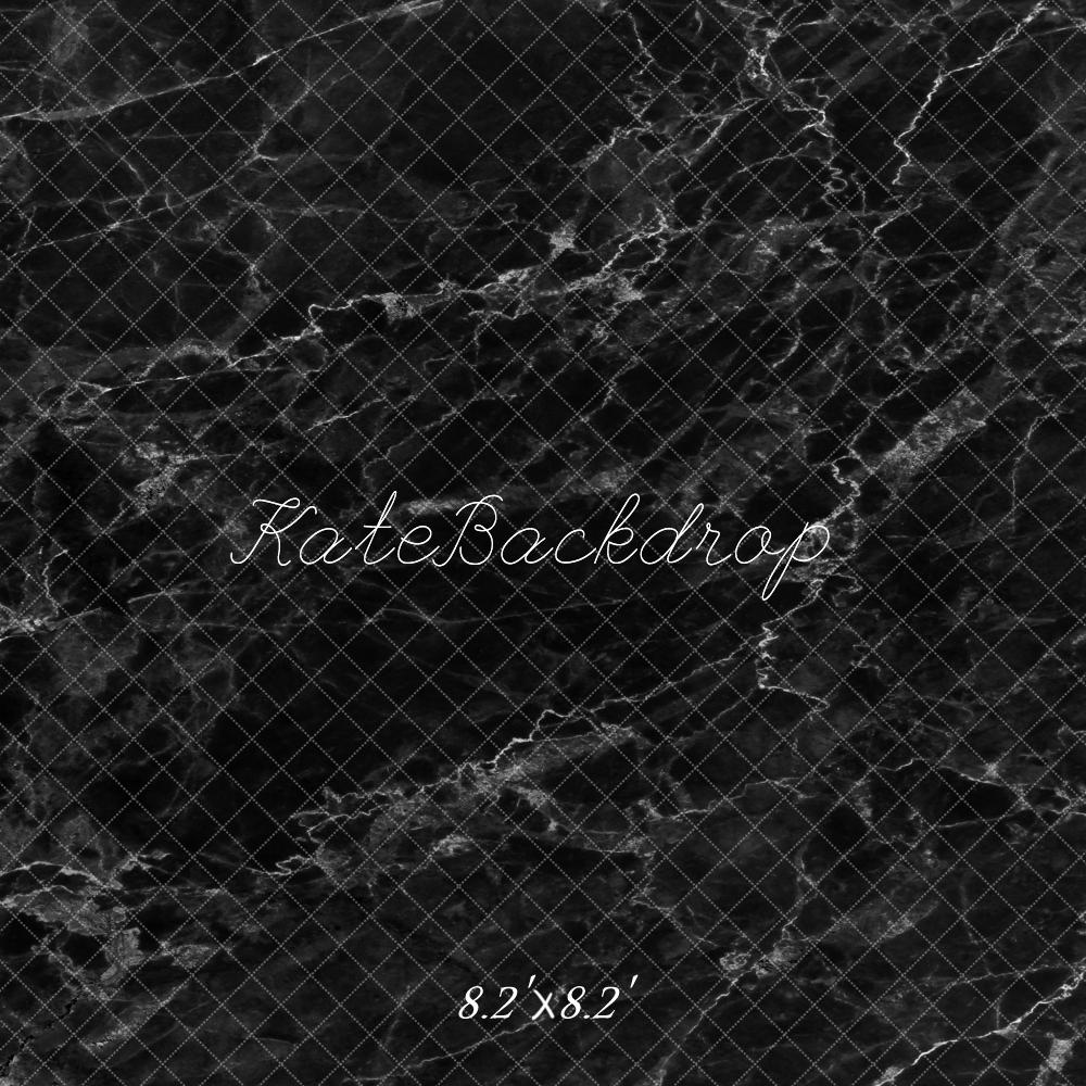 Kate Dark Black Marble Stone Texture Backdrop for Photography - Kate Backdrop AU