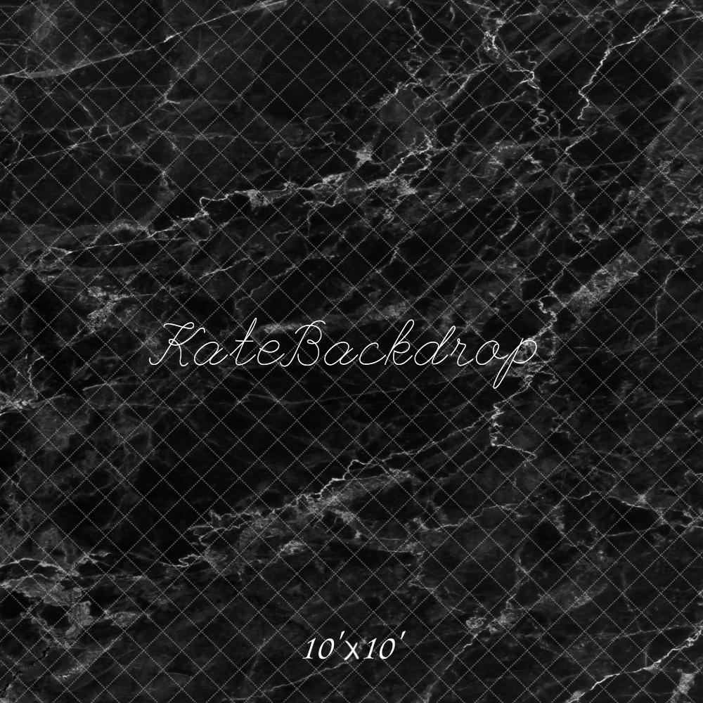 Kate Dark Black Marble Stone Texture Backdrop for Photography - Kate Backdrop AU