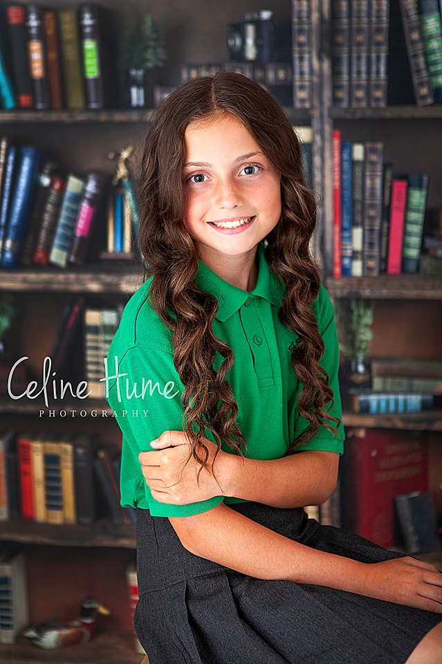 Kate Bookshelf Back to School Children Backdrop Designed by Arica Kirby - Kate Backdrop AU