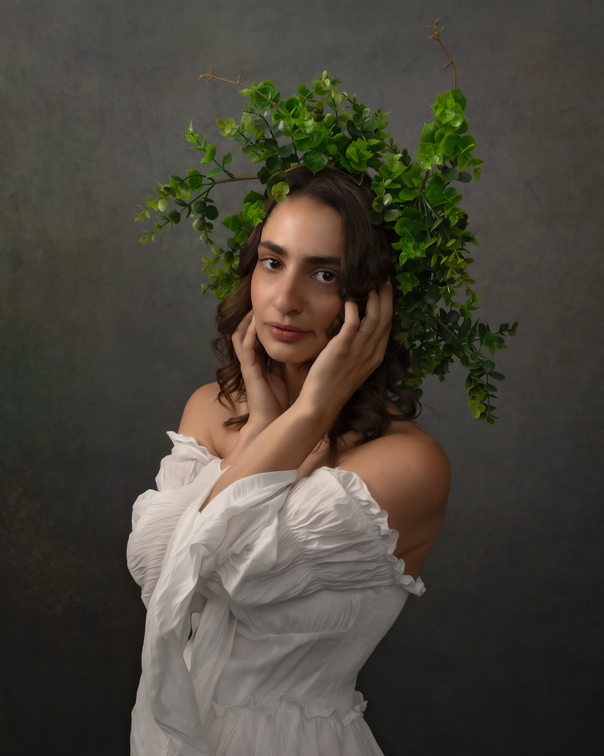 Kate Abstract Little Green Grey Backdrop Designed by Chain Photography - Kate Backdrop AU