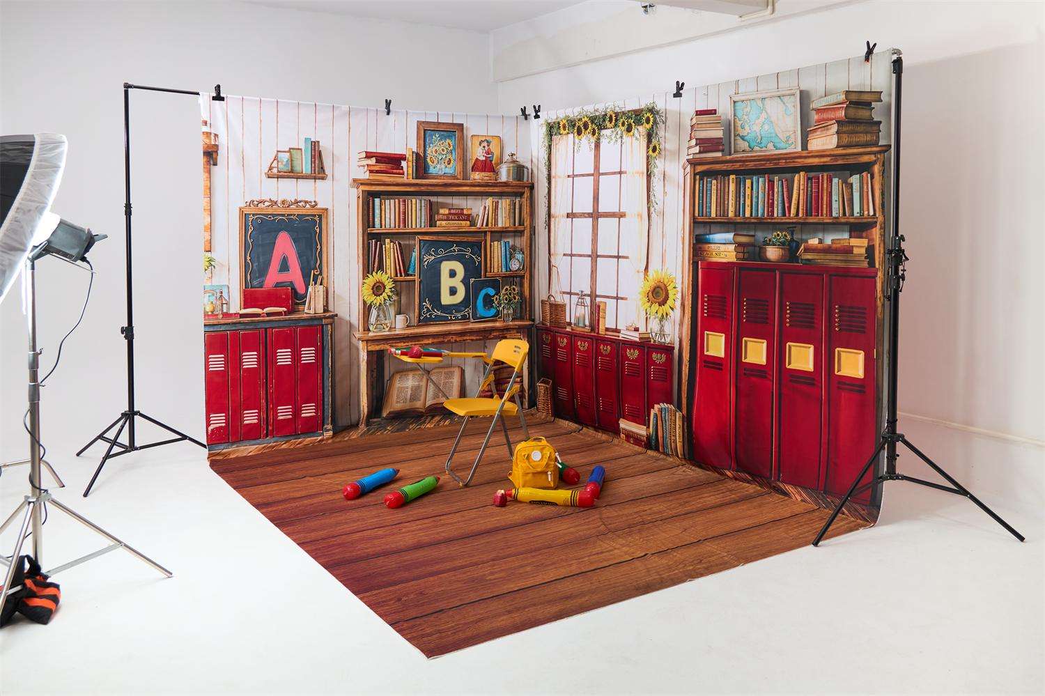 Kate Back to School Room Set(8ftx8ft&10ftx8ft&8ftx10ft) - Kate Backdrop AU