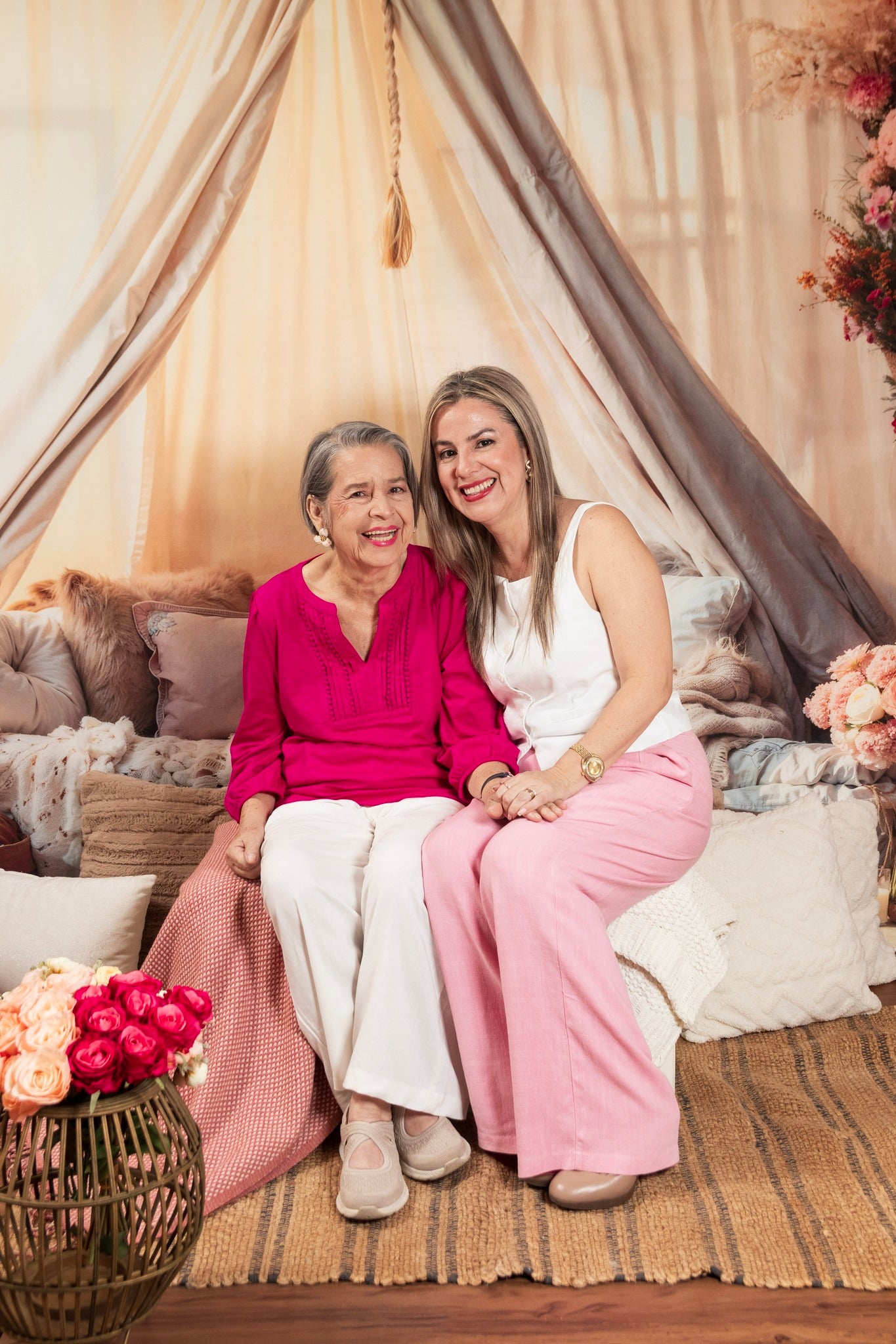 Kate Boho Flowers Sofa Backdrop Designed by Emetselch - Kate Backdrop AU