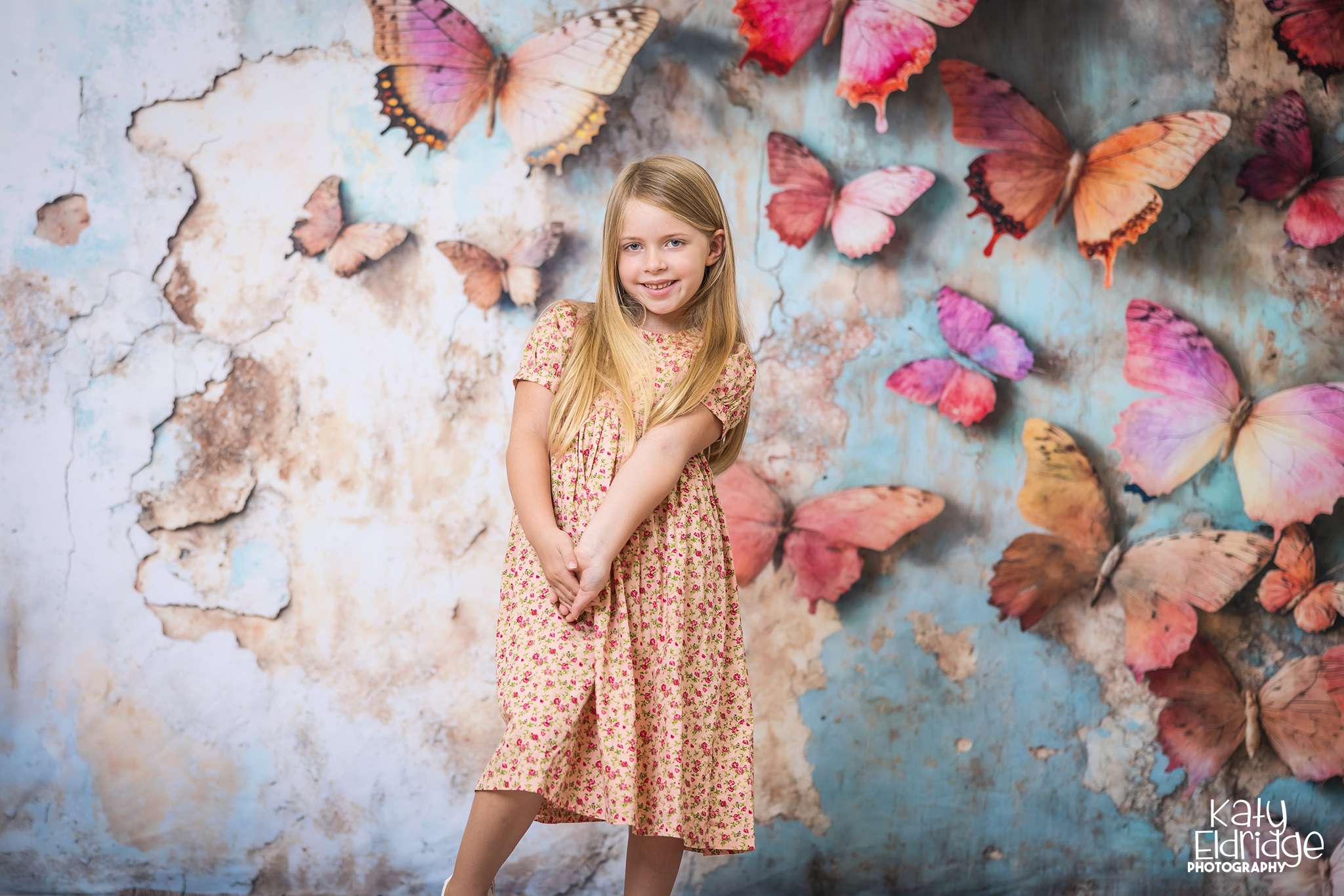 Kate Colorful Butterfly Wall Backdrop Designed by Emetselch - Kate Backdrop AU