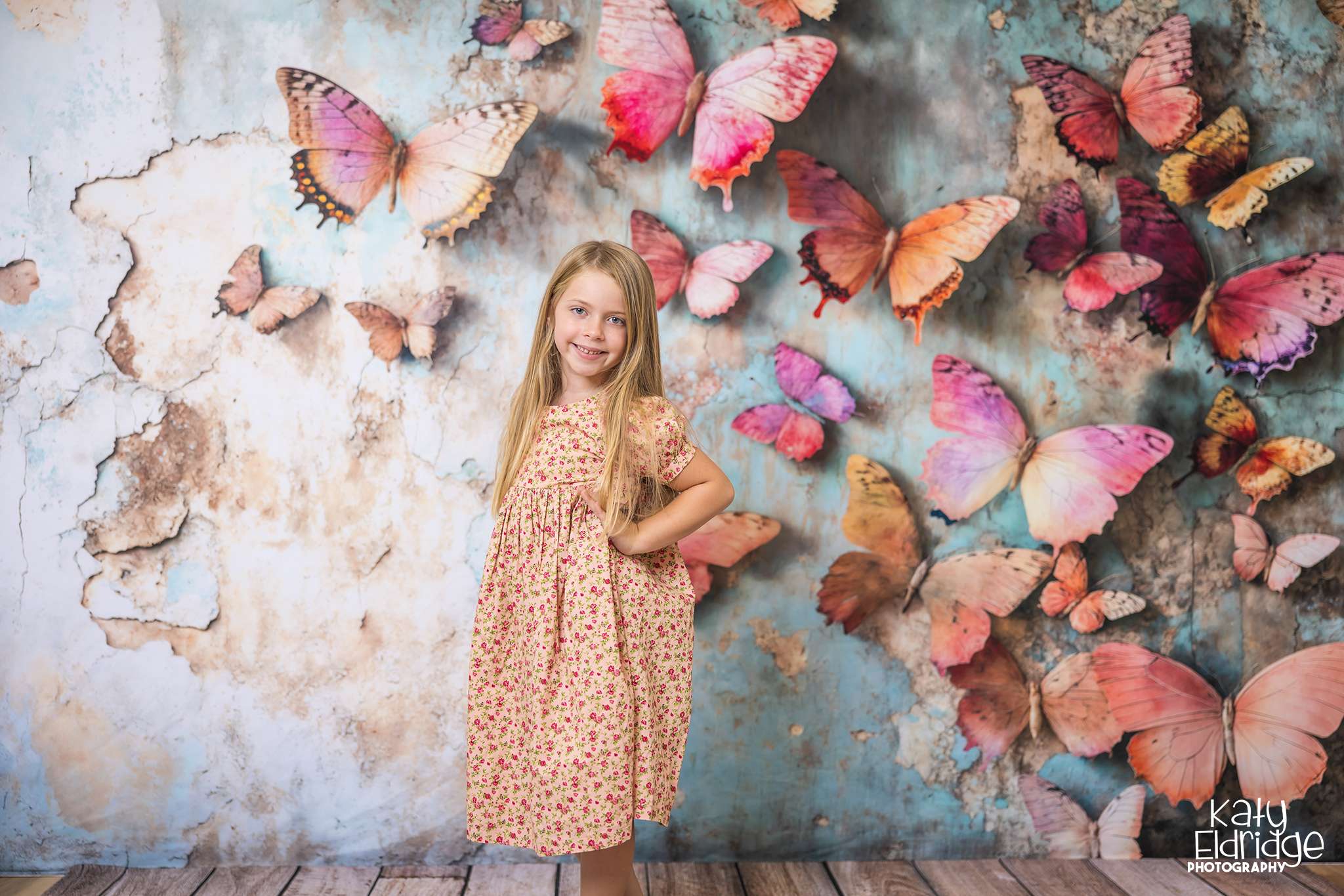 Kate Colorful Butterfly Wall Backdrop Designed by Emetselch - Kate Backdrop AU