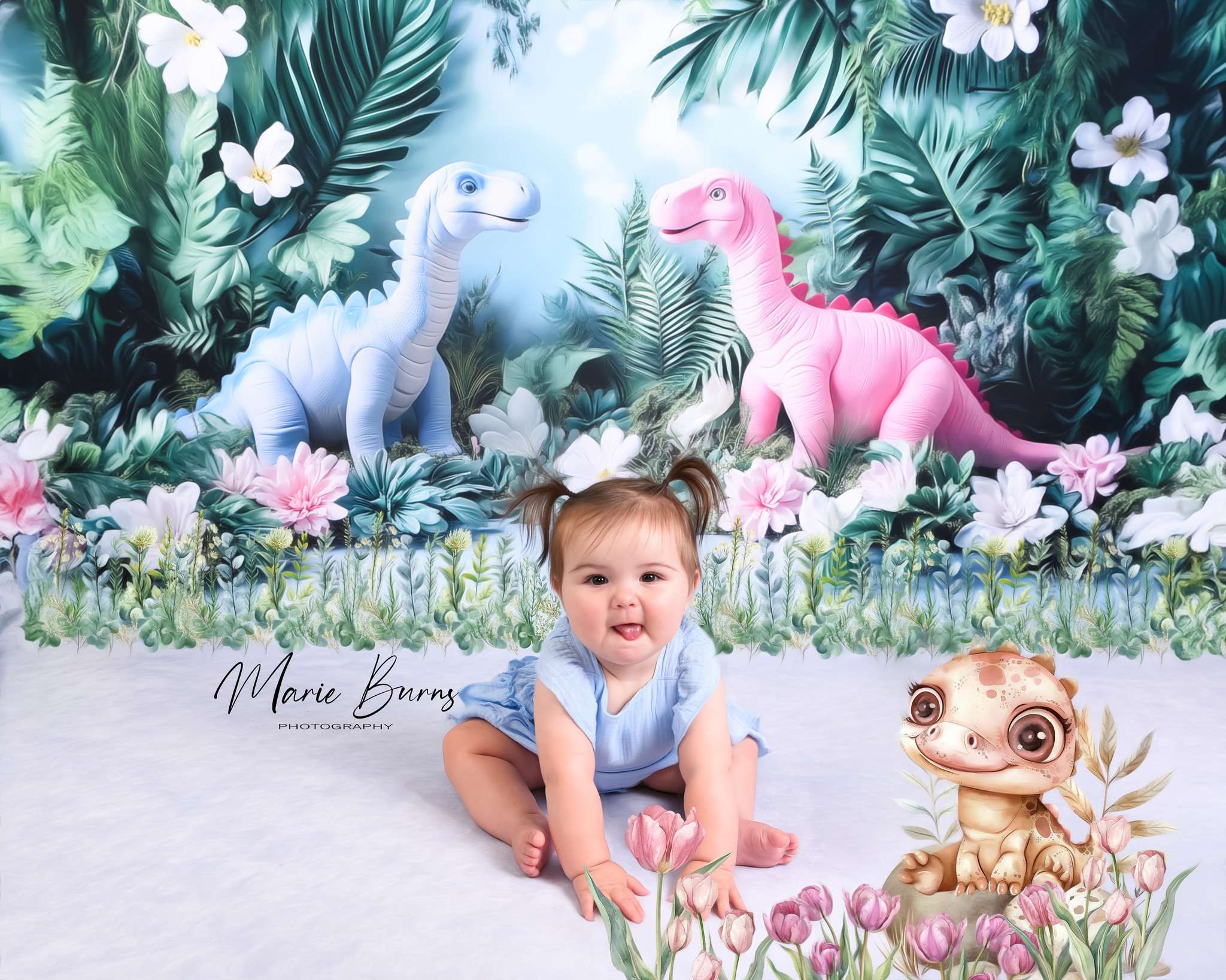 Kate Forest Dinosaur Backdrop Designed by Ashley Paul