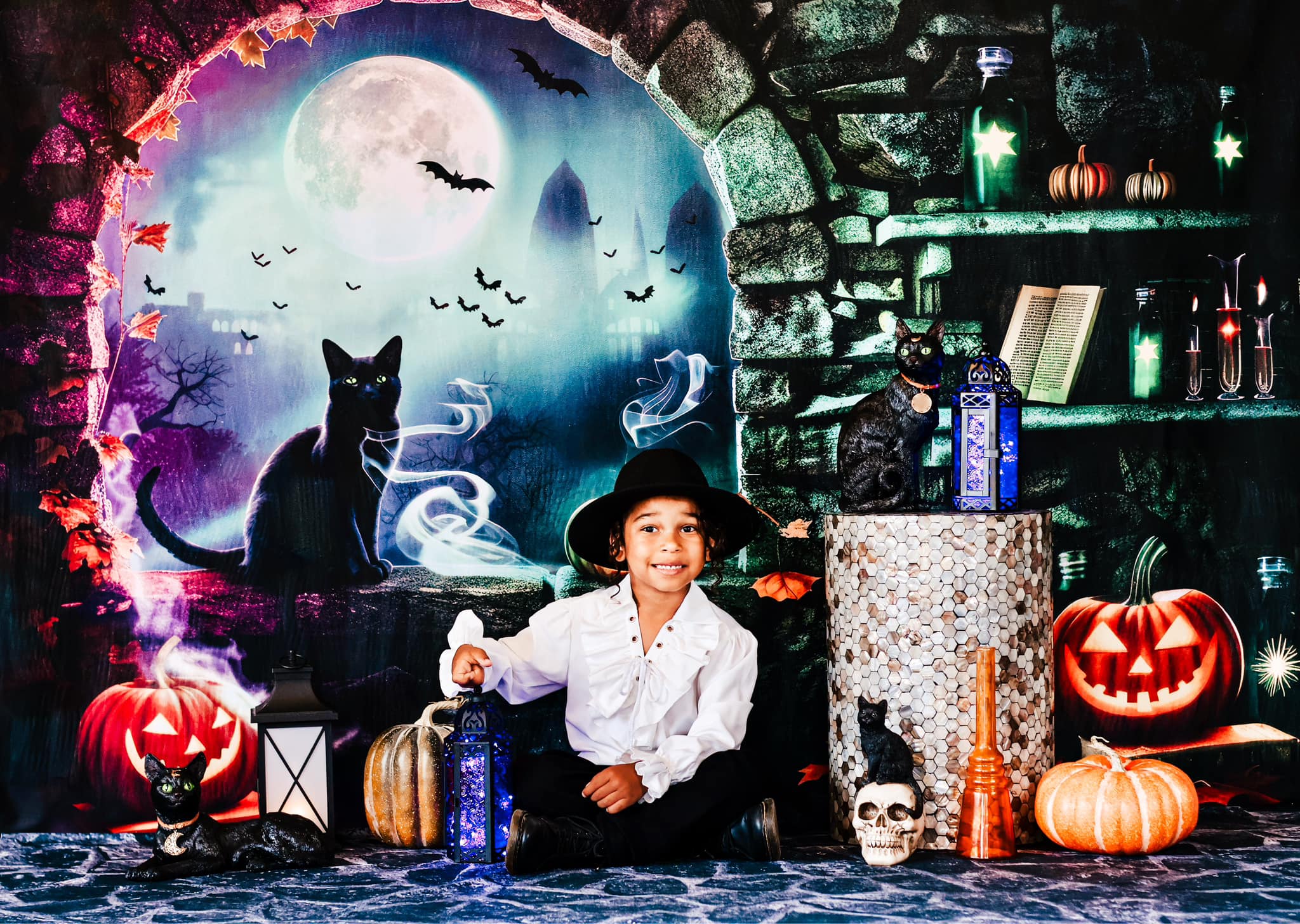 Kate Halloween Witch Room Backdrop for Photography