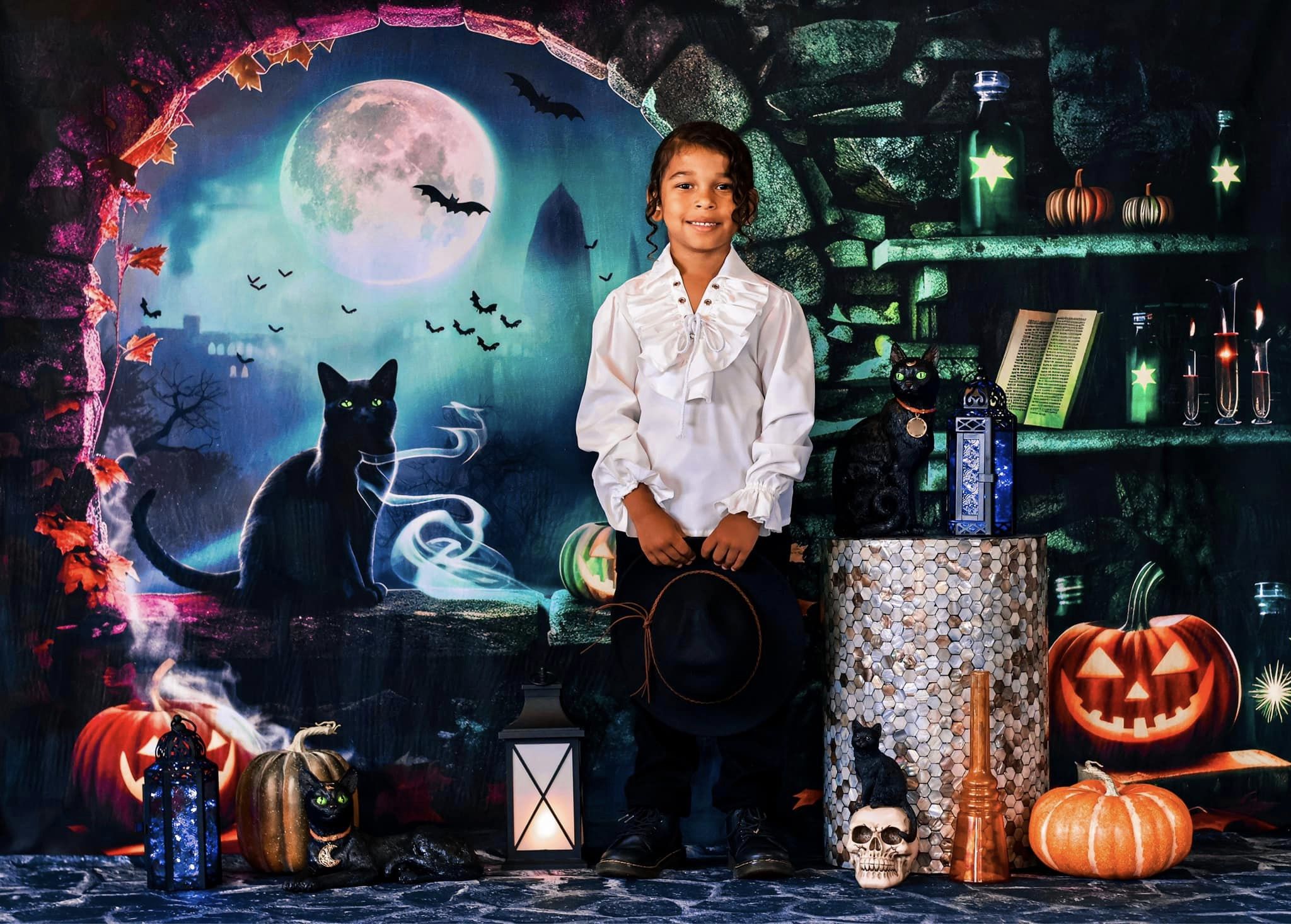 Kate Halloween Witch Room Backdrop for Photography