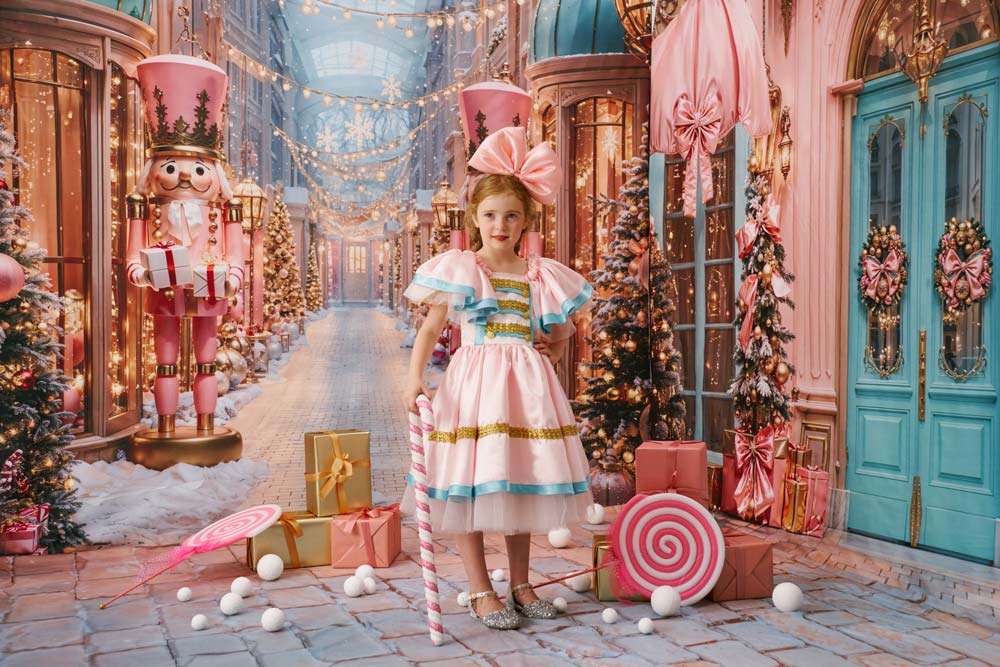 Kate Nutcracker Christmas Street Backdrop Designed by Emetselch - Kate Backdrop AU