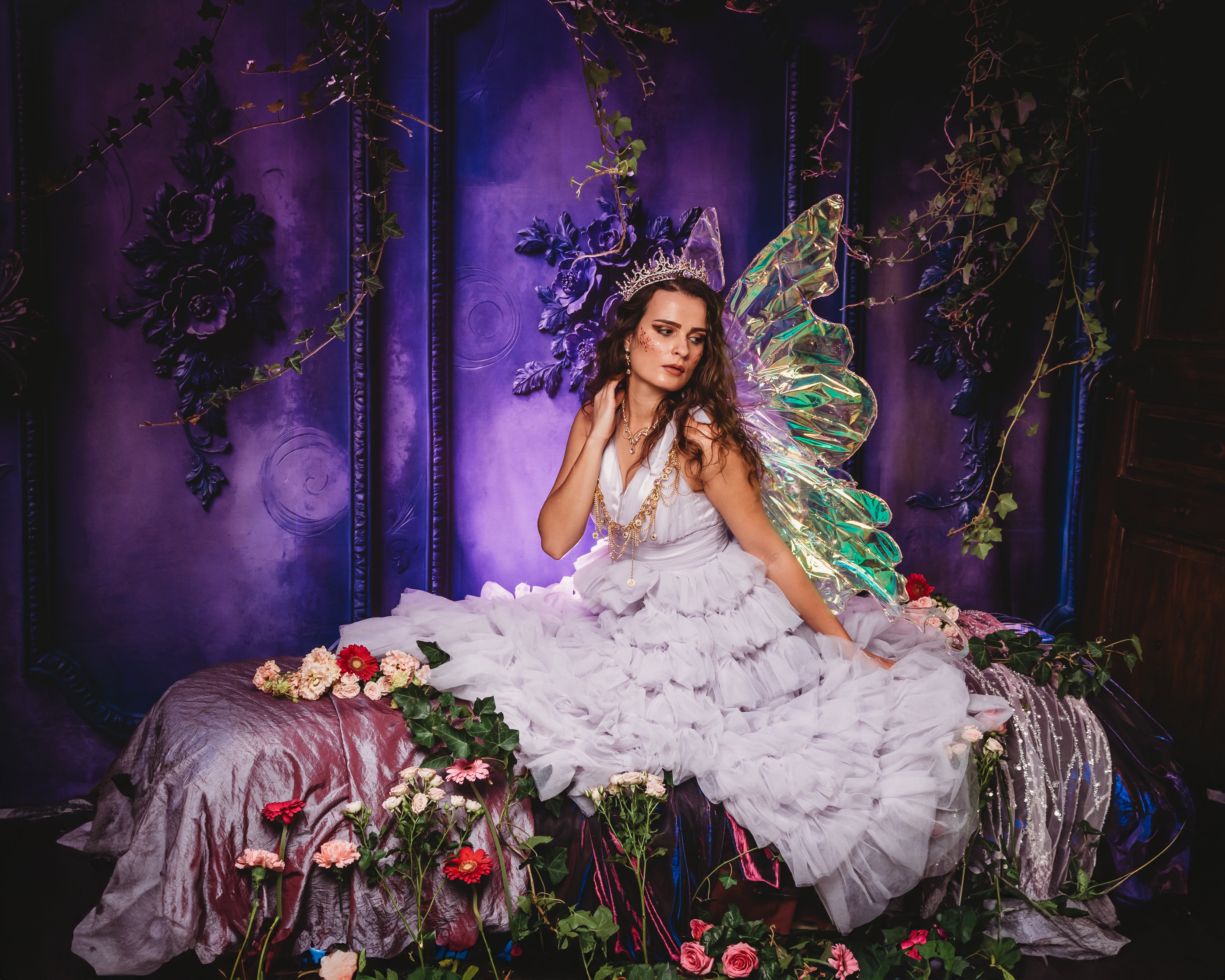 Kate Retro Blue Purple Wall Backdrop Designed by Chain Photography - Kate Backdrop AU