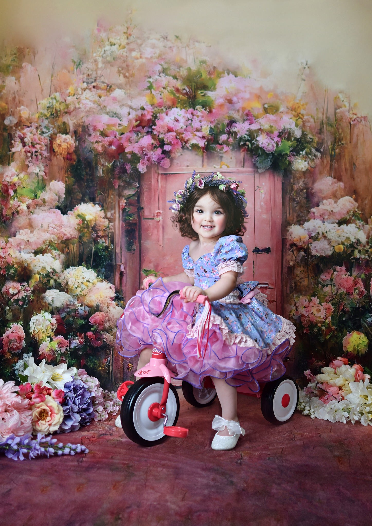 Kate Spring Flower Pink Backdrop Door for Photography - Kate Backdrop AU
