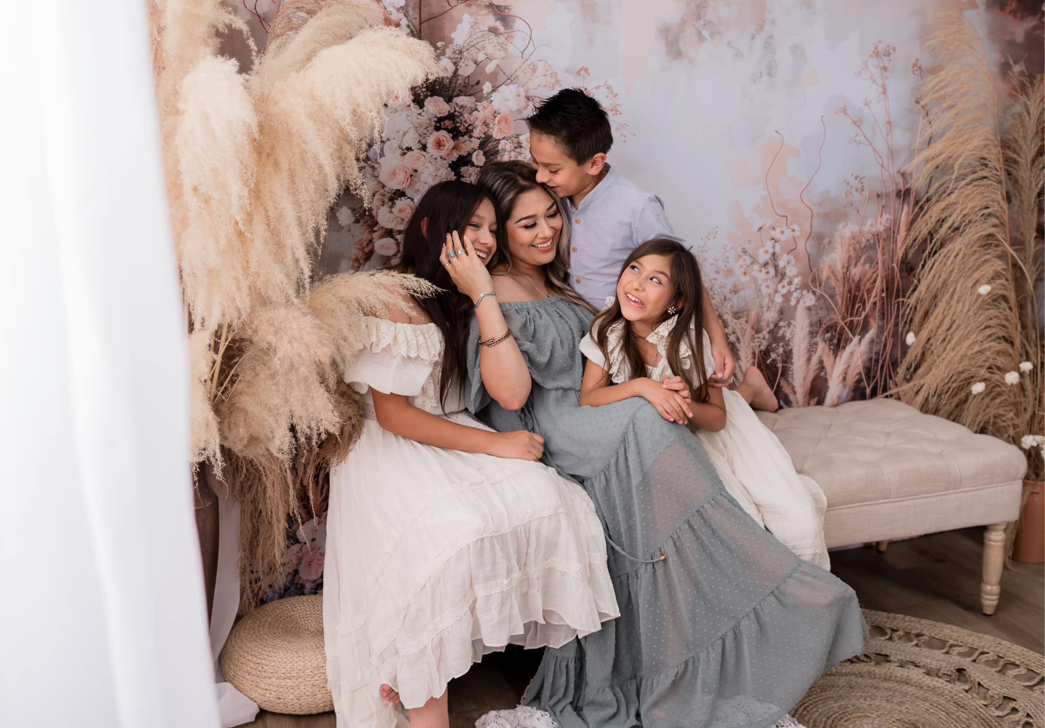 Kate Mother's Day Backdrop Dried Flowers Maternity Photography Designed by Emetselch - Kate Backdrop AU