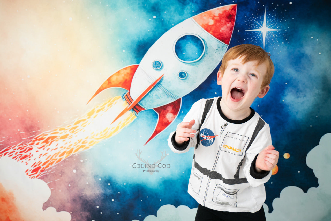Kate Space Cake Smash Backdrop Designed by Patty Robertss - Kate Backdrop AU