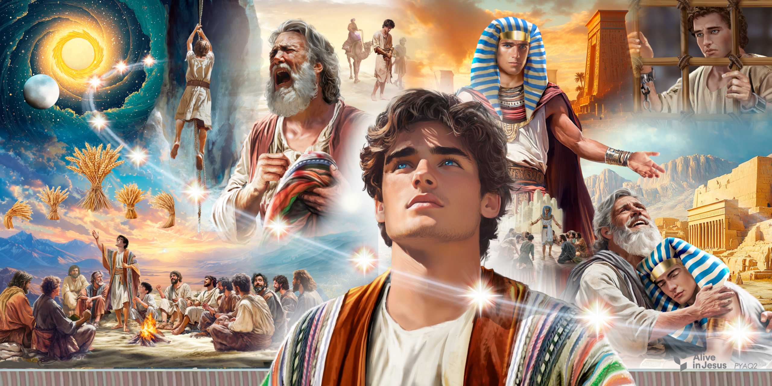 Alive in Jesus Custom Mural/Banner(Fabric Backdrop) (default: no border, no pocket)