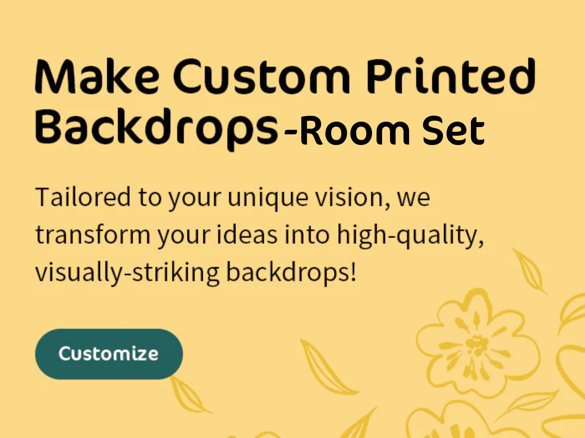 Kate Custom Room Sets Fabric Printed Backdrop (Size: width x height) - Kate Backdrop AU