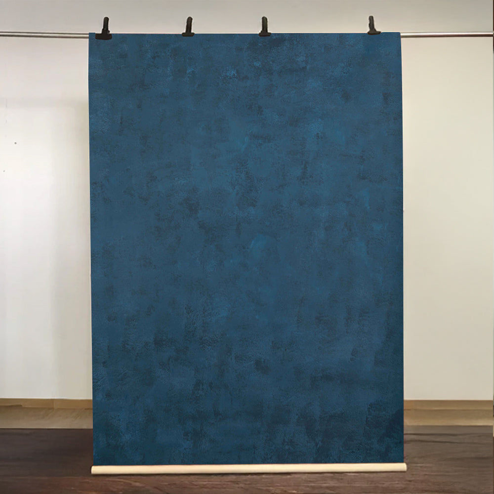 Kate Hand Painted Canvas Denim Blue Spray Painted Backdrops
