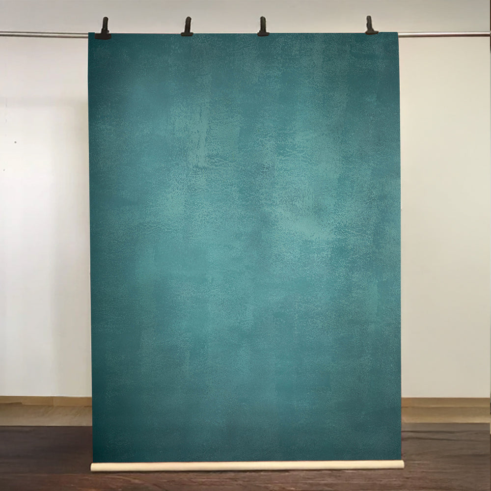 Kate Abstract Texture Turquoise Hand Painted Backdrop