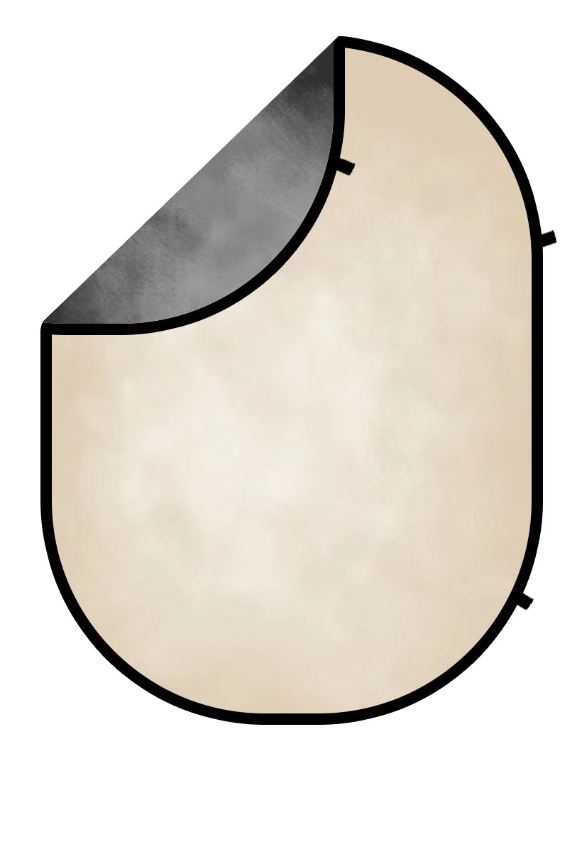 Kate Abstract Beige/Gray Collapsible Backdrop Photography 5X6.5ft(1.5x2m) - Kate Backdrop AU