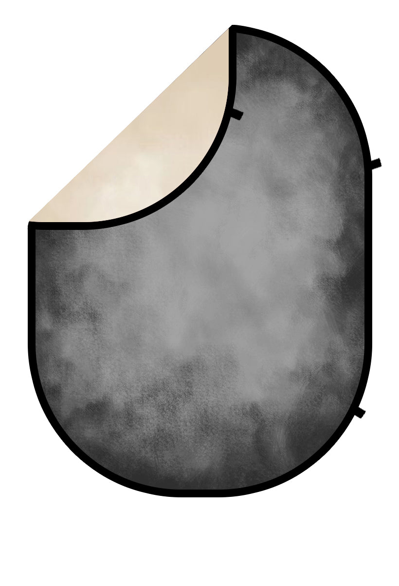 Kate Abstract Beige/Gray Collapsible Backdrop Photography 5X6.5ft(1.5x2m) - Kate Backdrop AU