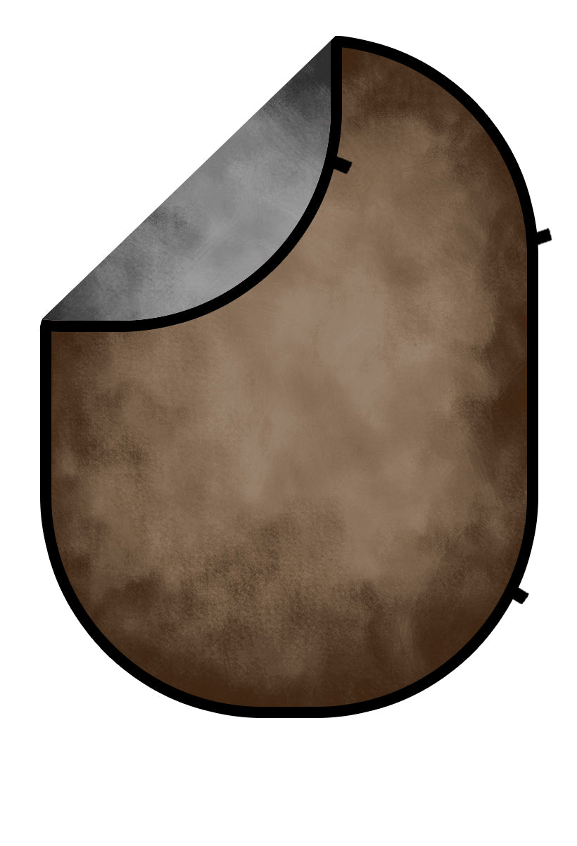 Kate Abstract Gray/Brown Collapsible Backdrop Photography 5X6.5ft(1.5x2m) - Kate Backdrop AU